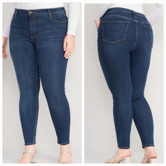OLD NAVY Mid-Rise Rockstar Super-Skinny Jeans Women’s Plus Size 26 - Picture 1 of 5